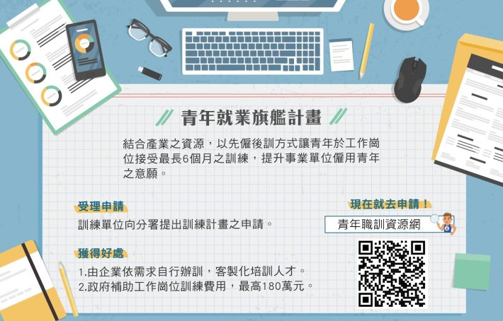 1090210勞動部勞動力發展署新聞稿(附圖)_青年就業旗艦計畫