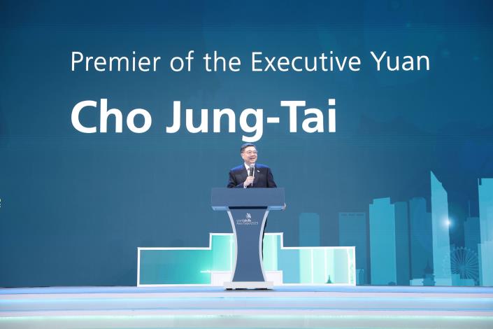 圖1_行政院院長卓榮泰親臨2025亞洲技能競賽閉幕典禮致詞。